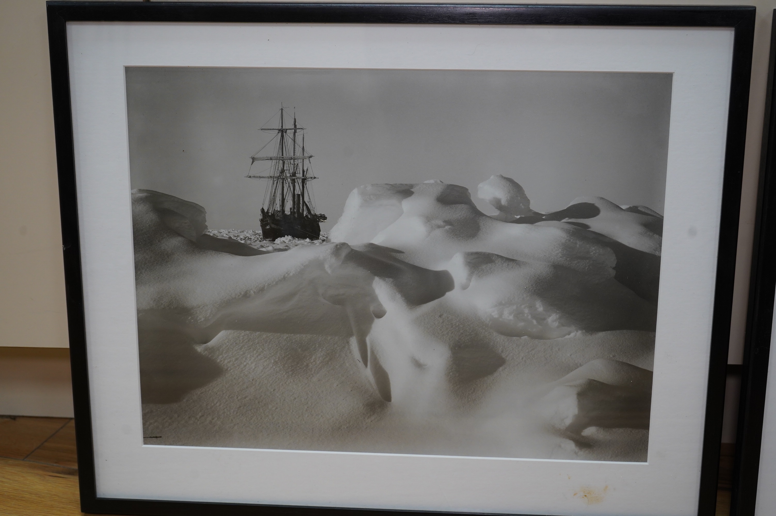 William Shackleton (1872–1933), collection of black and white photographic prints, archive photos and two etchings (Beamsley) including 'Portrait of my wife', some signed and inscribed in pencil, largest 40 x 34cm. Condi